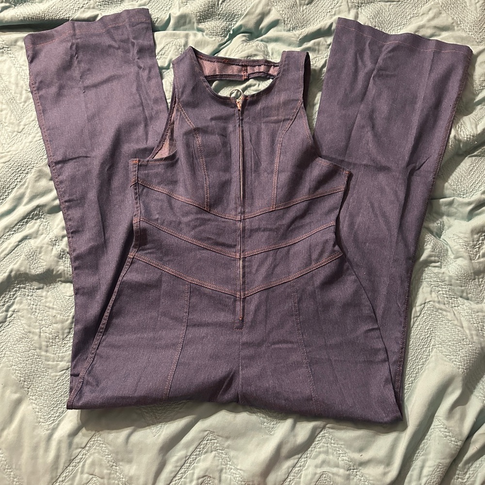 Women's Soft Denim Jumpsuit